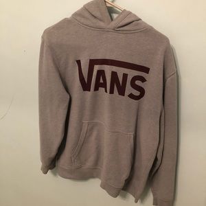 Boys XL Vans Hoodie in grey and maroon
